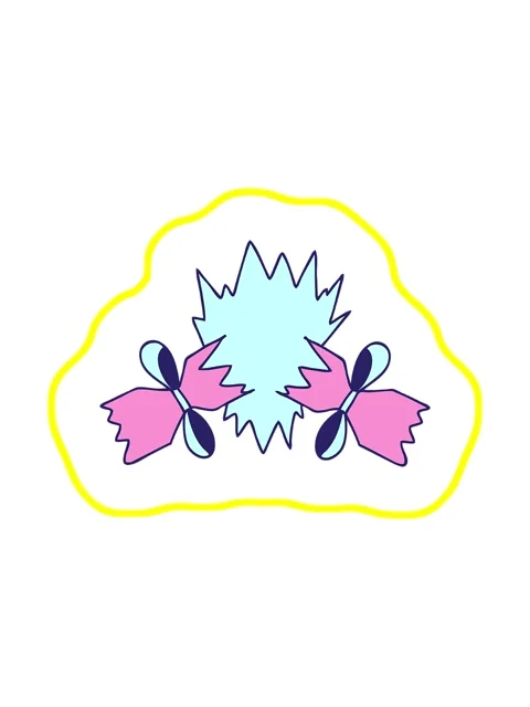Radioactive glowing animation of hand drawn quirky cartoon pulled cracker Stock Footage 324379312