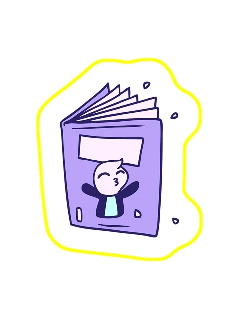 Radioactive glowing animation of hand drawn cartoon doodle of a magazine Stock Footage 324388117