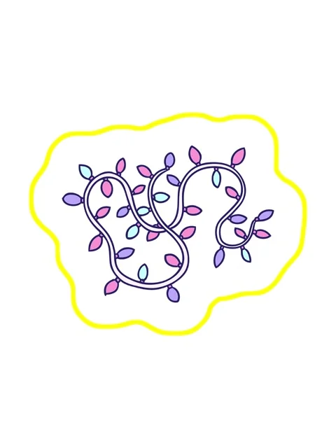 Radioactive glowing animation of hand drawn cartoon doodle of colourful light Stock Footage 324474781