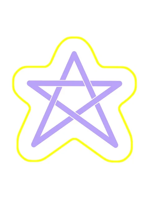 Radioactive glowing animation of pentagram star Stock Footage 324163048