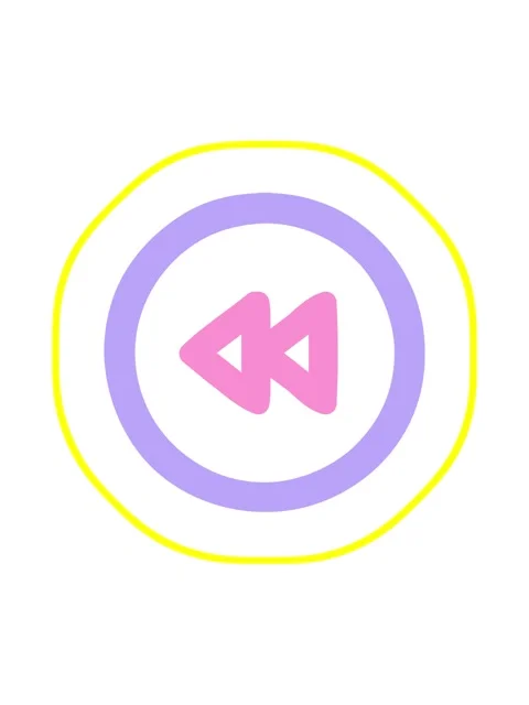 Radioactive glowing animation of rewind button symbol icon Stock Footage 324453502