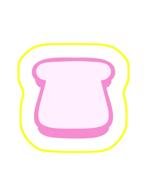 Radioactive glowing animation of slice of bread Stock Footage 324400633