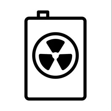 Radioactive Hazard Symbol Storage Container Stock Illustration