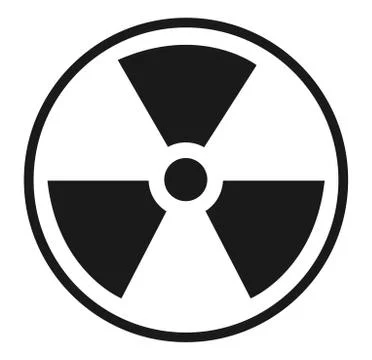 A Radioactive icon Stock Illustration