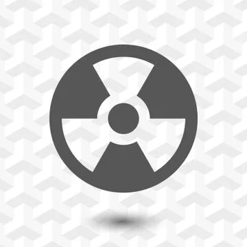 Radioactive icon stock vector illustration flat design Stockillustratie