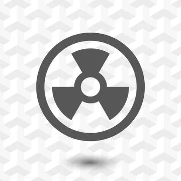 Radioactive icon stock vector illustration flat design Stockillustratie
