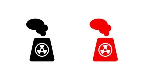 Radioactive icon stock vector illustration flat design 스톡 일러스트