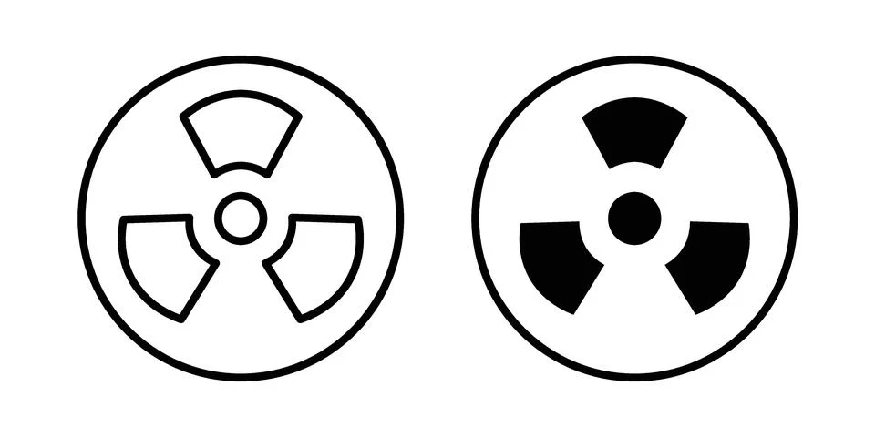 Radioactive icon vector design. EPS10 Stock Illustration