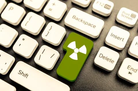 Radioactive  key Stock Photos