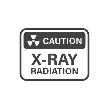 Radioactive material warning icon in flat style. Radiation danger vector il.. Stock Illustration