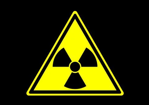 Radioactive material warning  Stock Illustration