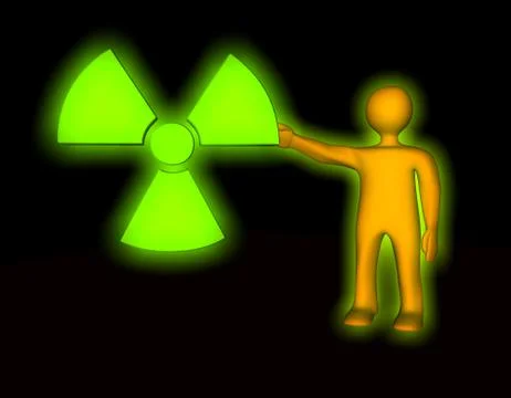 Radioactive pollution Stock Illustration