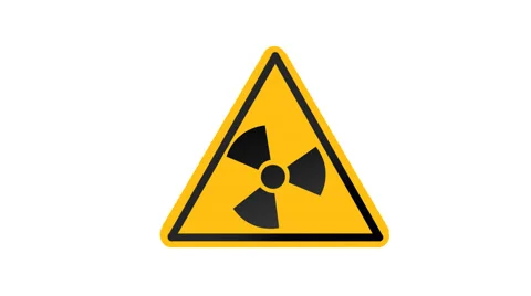 Radioactive Sign Animated Graphic Stock Footage 46905153