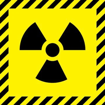 Radioactive sign Stock Illustration