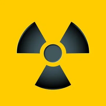 Radioactive sign. Isolated Vector Illustration Stock Illustration