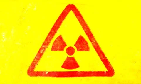 Radioactive sign Stock Photos