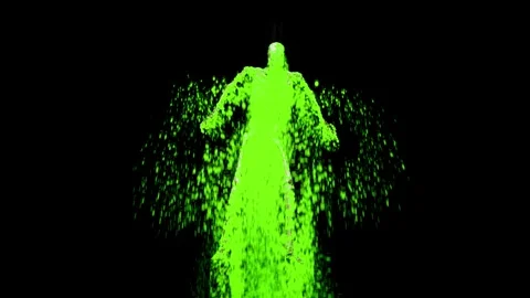 Radioactive Skeleton Stock Footage 248789234