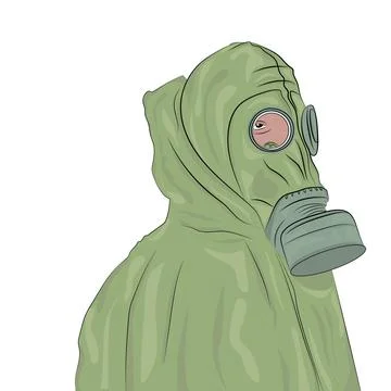 Radioactive suit. Stock Illustration