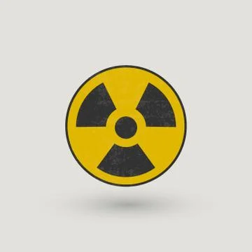 Radioactive symbol grunge Stock Illustration