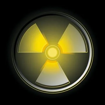 Radioactive symbol Stock Illustration
