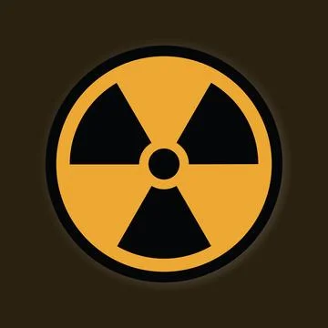 Radioactive symbol warning sign EPS Vector イラスト素材