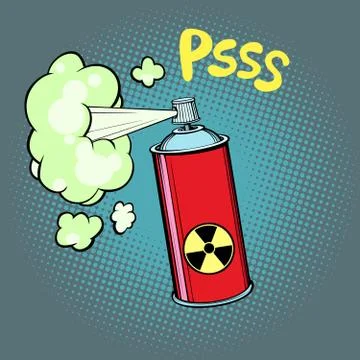 Radioactive waste gas Stock Illustration