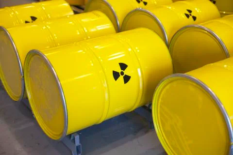 Radioactive waste Foto stock