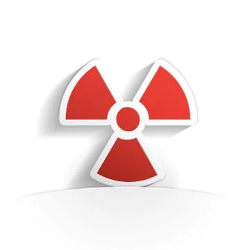 Radioactivity paper icon Stock Illustration