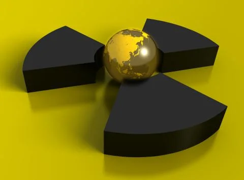 Radioactivity symbol Stock Illustration
