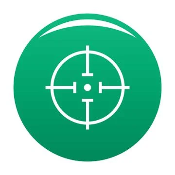 Radiodetector icon vector green 스톡 일러스트