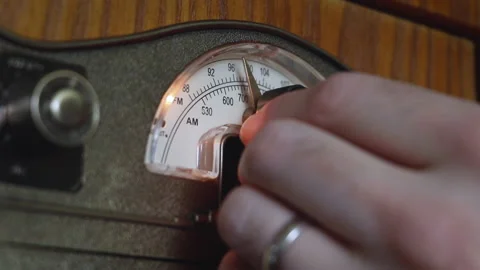 RadioDial Seeking Up Stock Footage 153489768