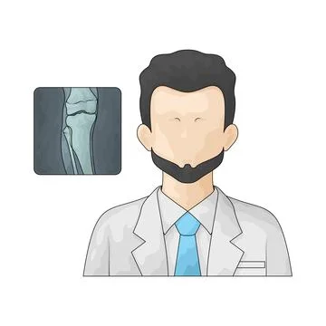 Radiologist illustration Stock Illustration