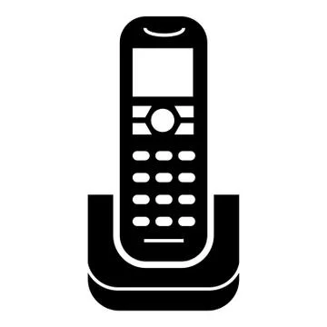 Radiophone icon, simple style Stock Illustration