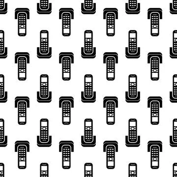 Radiophone pattern seamless vector Illustrazione stock