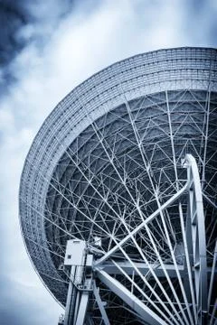 Radiotelescope closeup Stock Photos
