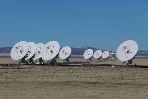 Radiotelescopes at the Very Large Array, the National Radio Observatory i... Stock Photos