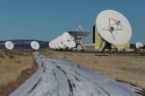  Radiotelescopes at the Very Large Array, the National Radio Observatory i... Stock Photos