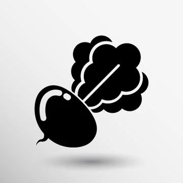 Radish abstract isolated logo beetroot food vector Stock Illustration