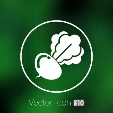 Radish abstract isolated logo beetroot food vector Stock Illustration