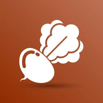 Radish abstract isolated logo beetroot food vector Stock Illustration