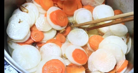 Radish and carrot Video stock 292630367