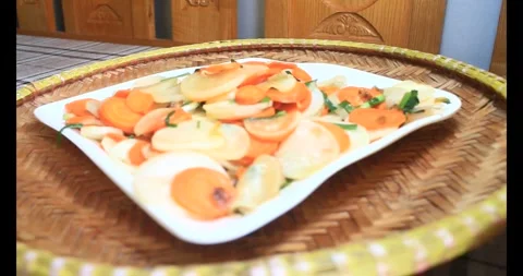 Radish and carrot Stock Footage 292631893