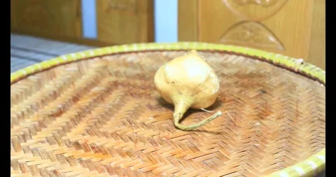 Radish on the basket Stock Footage 294179896