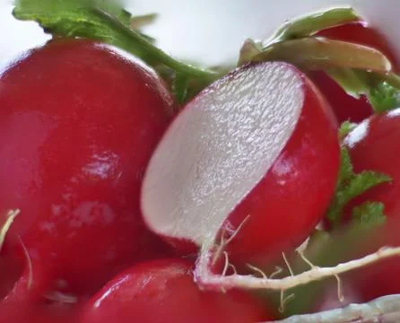 Radish Cut in Half Stock Photos