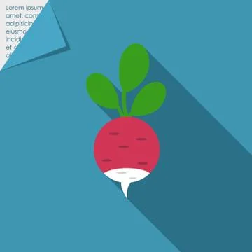 Radish icon Stock Illustration