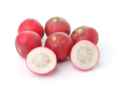 Radish isolated on white background Stock Photos