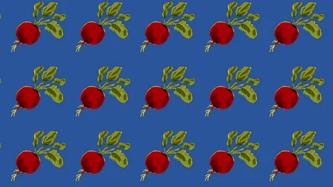 Radish pattern, ideal footage for themes such as recipes and cooking, loop Stock Footage 132870272