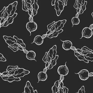 Radish pattern Stock Illustration