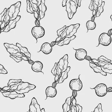 Radish pattern Stock Illustration