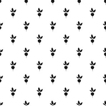 Radish pattern, simple style Stock Illustration